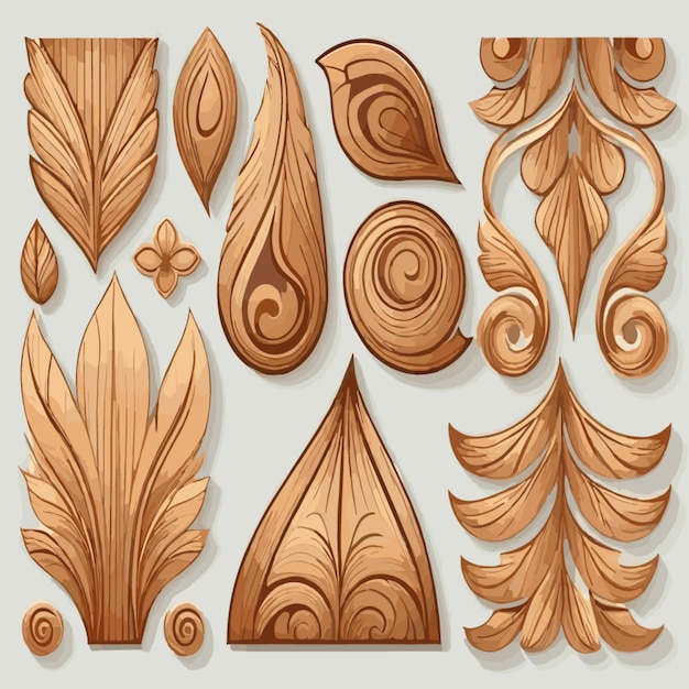 Vector wood pattern vector