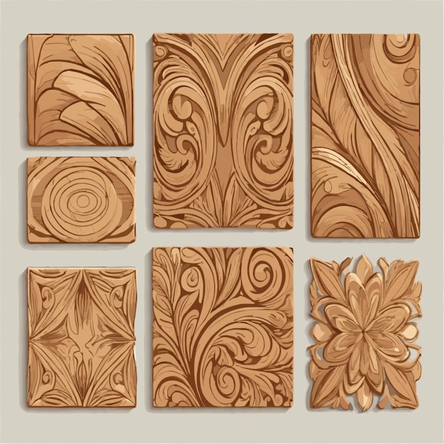 Wood pattern vector