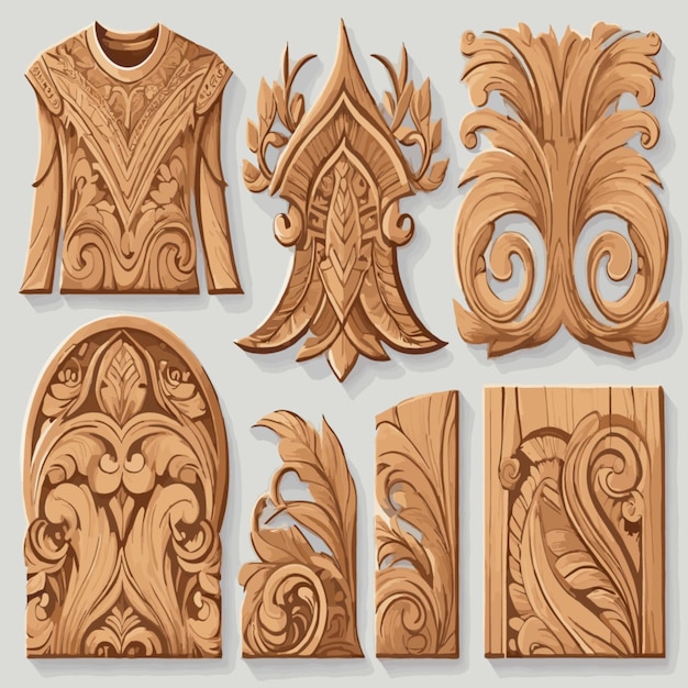 Vector wood pattern vector