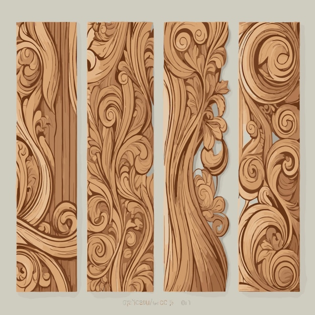 Vector wood pattern vector