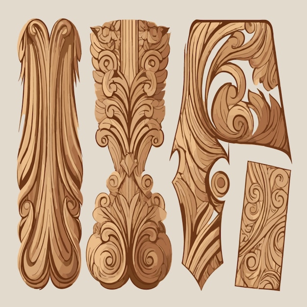 Vector wood pattern vector