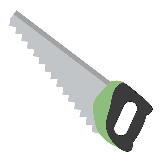 Vector wood saw icon on white background vector illustration