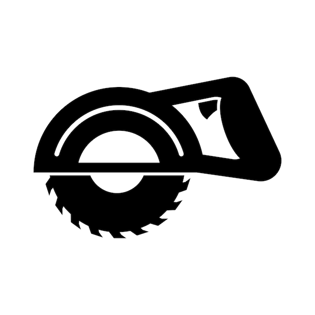 Vector wood saw machine icon vector illustration template design