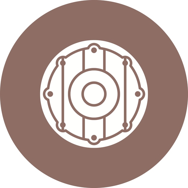 Wood Shield icon vector image Can be used for Medieval