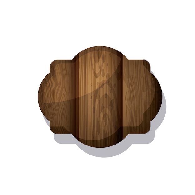 Wood and striped brown frame icon