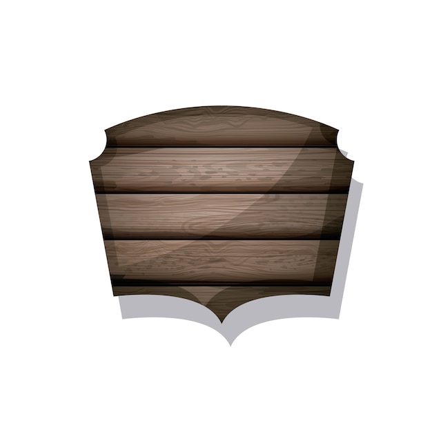 Wood and striped brown frame icon