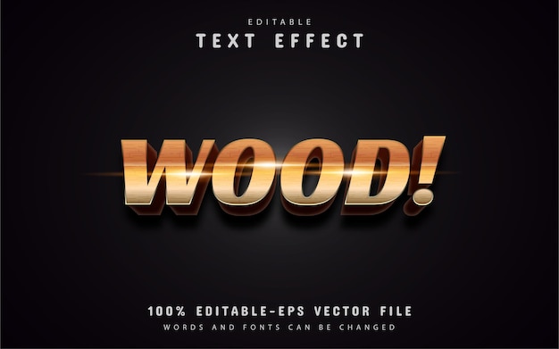 Wood style text effect