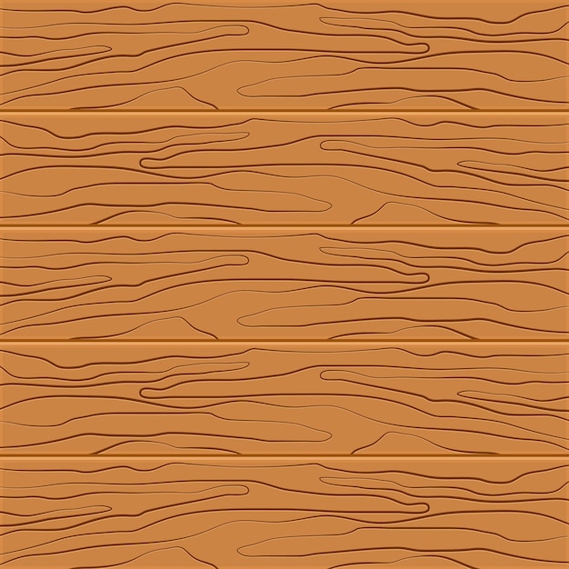 Sfondo di struttura in legno. cinque tavole di legno dal design piatto. illustrazione vettoriale