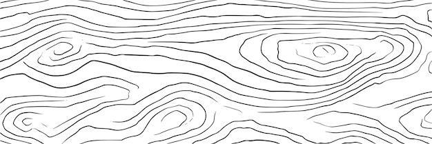 Vector wood texture imitation black lines on white background