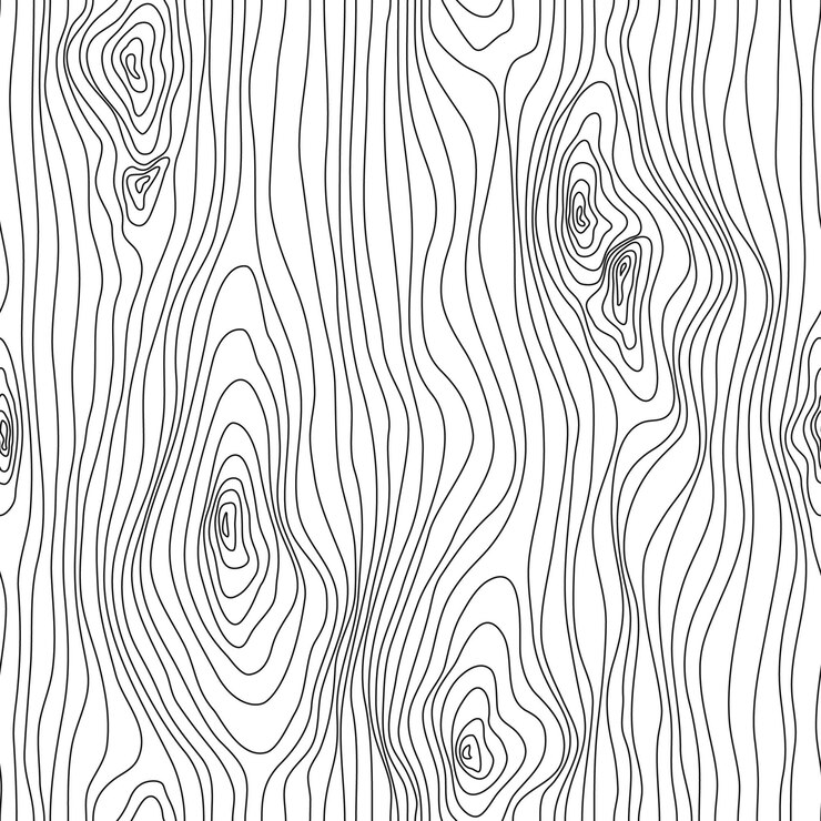 Vector wood texture seamless sketch grain cover surface wooden fibers vector background