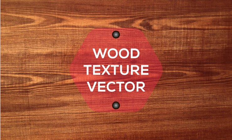 वेक्टर a wood texture vector with a red circle on the top