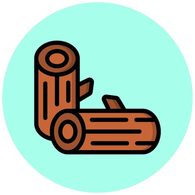 Wood Vector Icon Design Illustratie