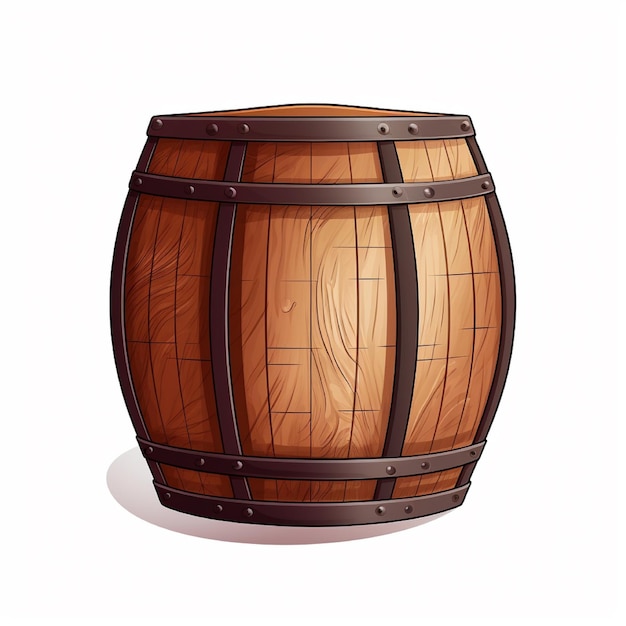 wooden barrel