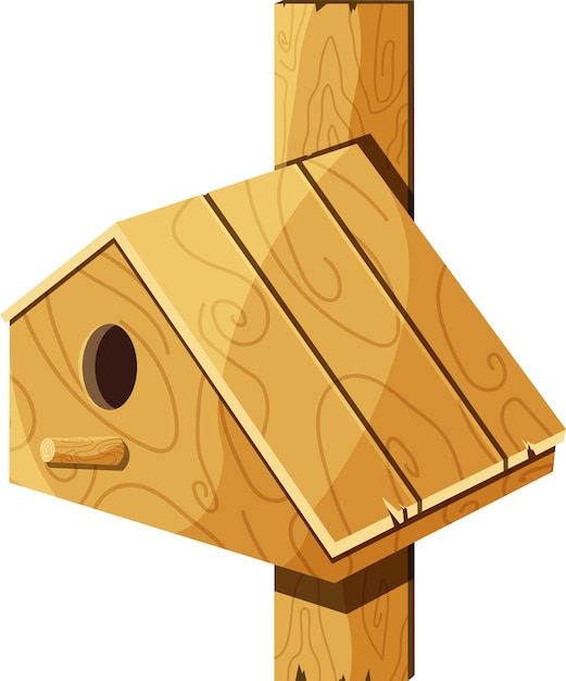 wooden bird house