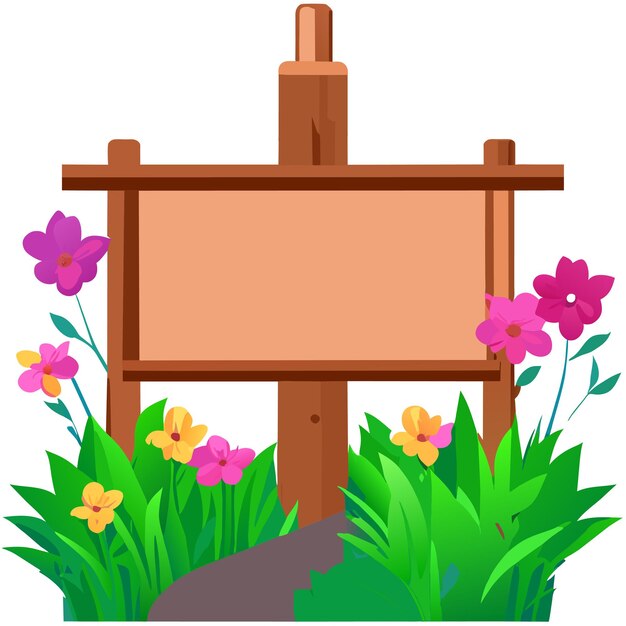 wooden blank sign board design or garden sign board design