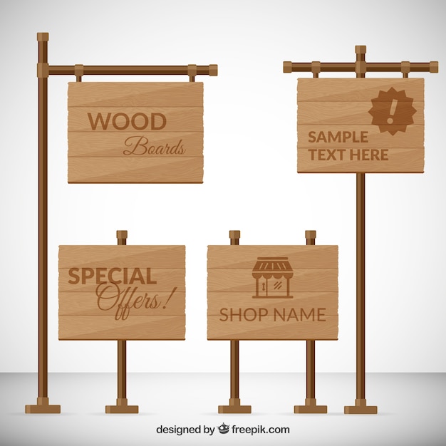 Wooden boards pack