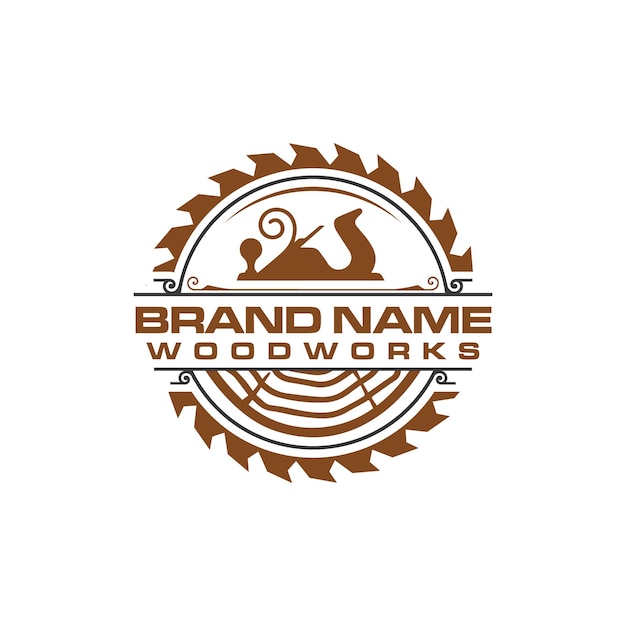 Wooden business logo design.