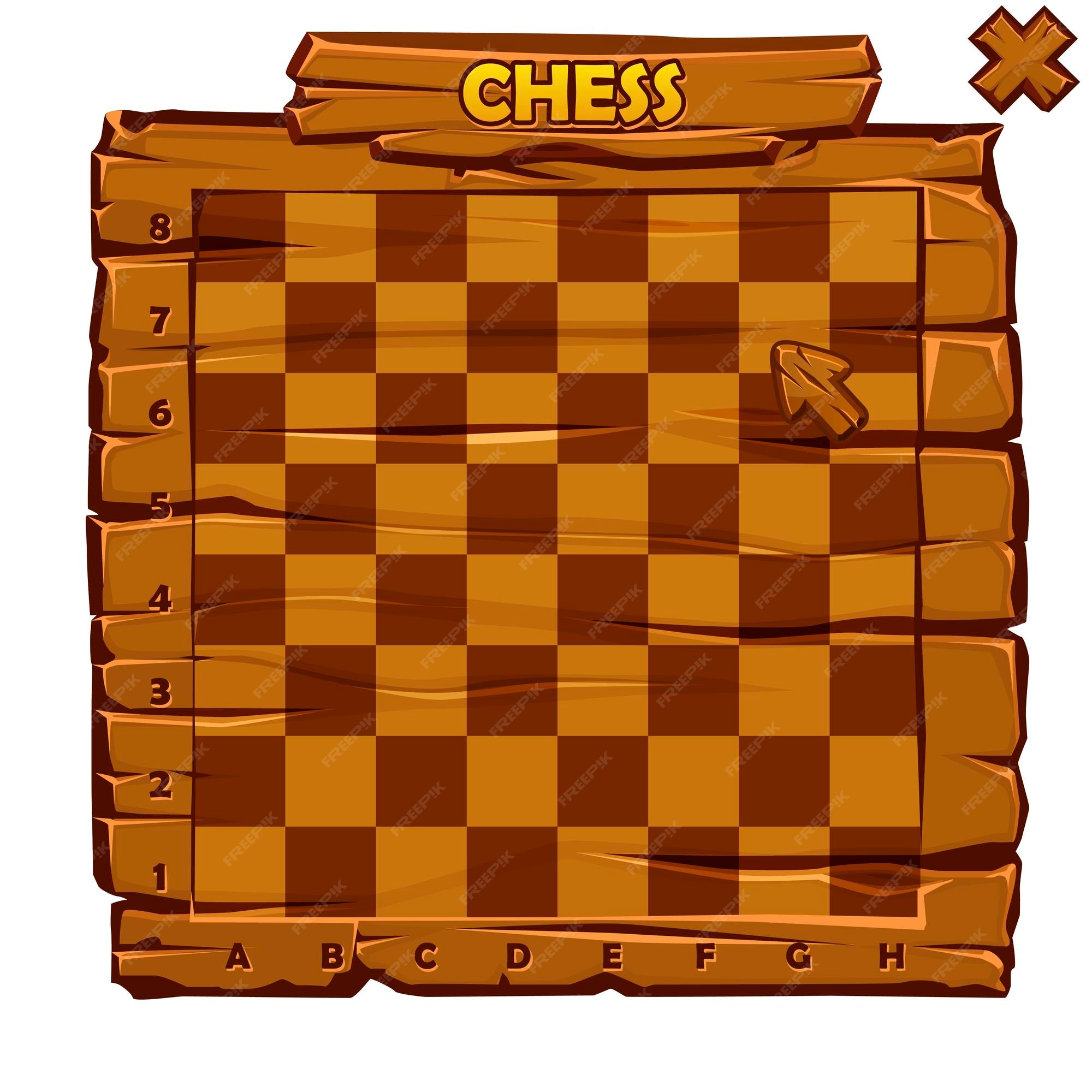 Wooden chess board Royalty Free Vector Image - VectorStock