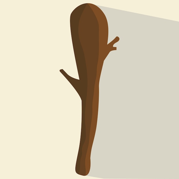 wooden club vector illustration