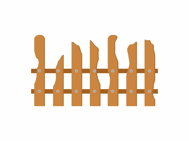 Wooden Fence Illustration