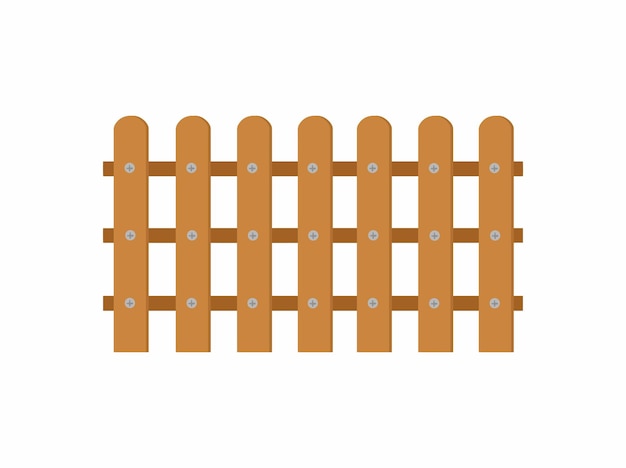 Wooden Fence Illustration