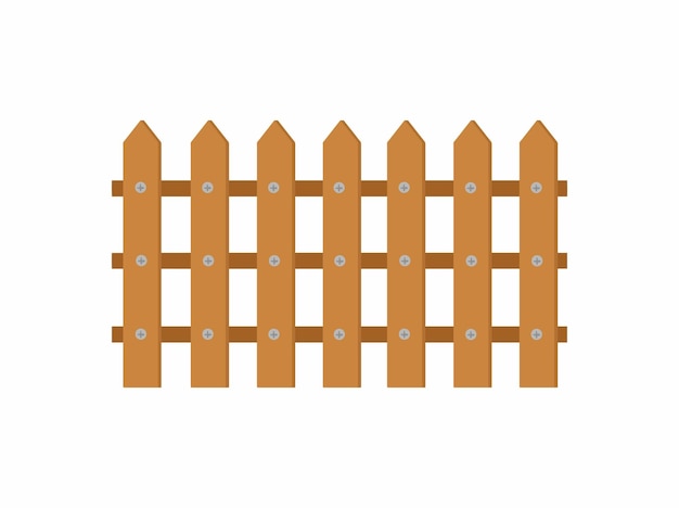 Wooden Fence Illustration