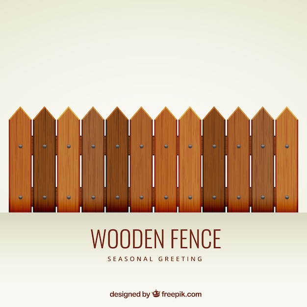 Wooden fence