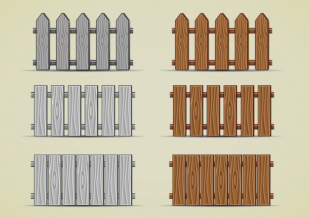 Wooden fence