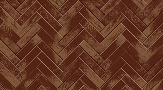 Vettore pavimento in legno, parquet vintage realistico