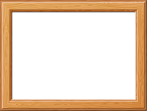 Vector wooden frame