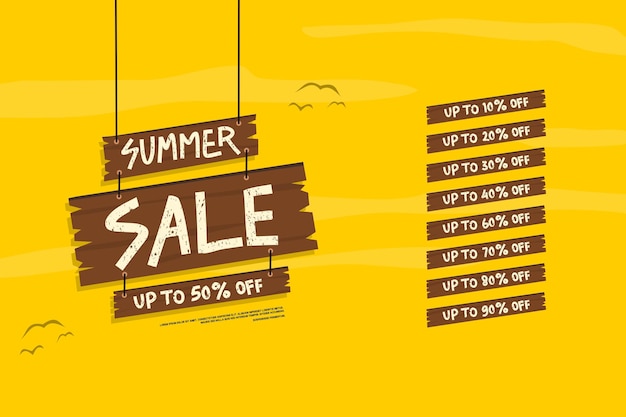 Wooden hanging board summer sale