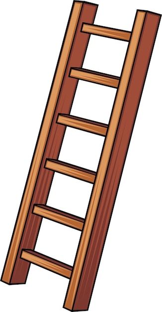 Wooden ladder