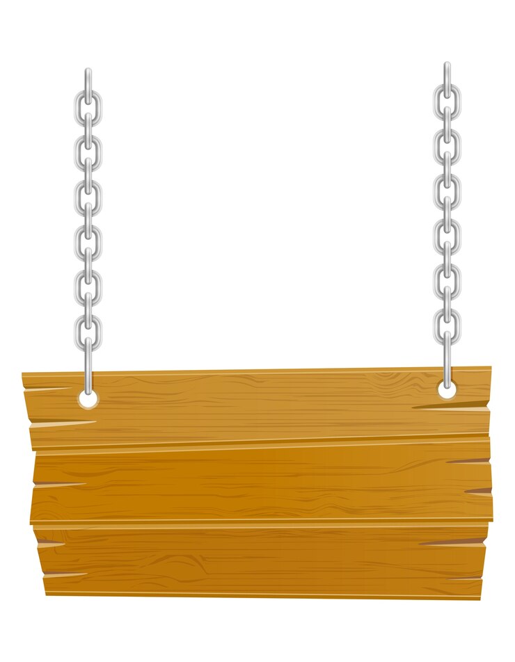 वेक्टर wooden old board isolated on white