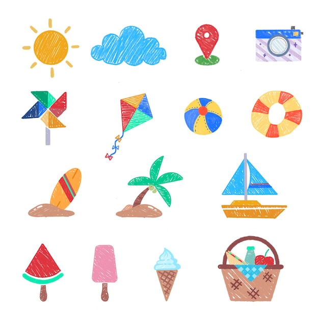 Wooden painting icon summer