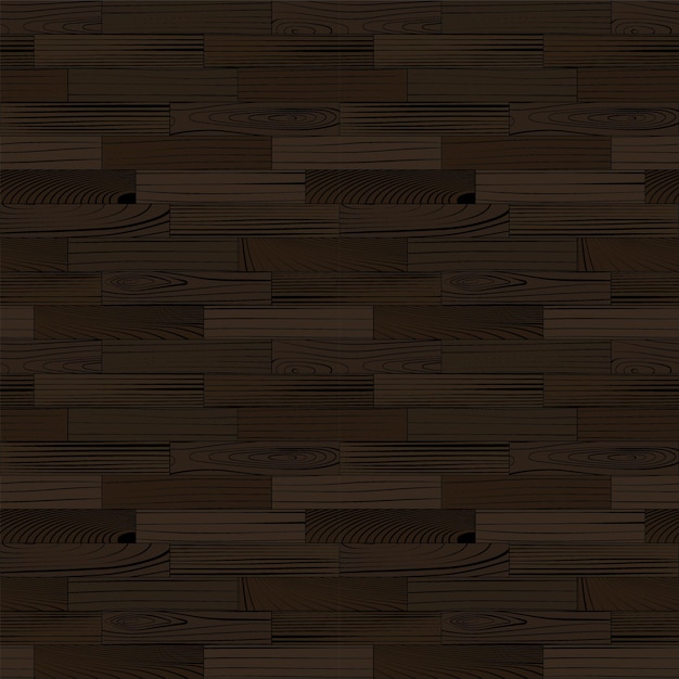 Vettore parquet in legno motivo senza cuciture pavimento in laminato scuro vista dall'alto realistica illustrazione vettoriale