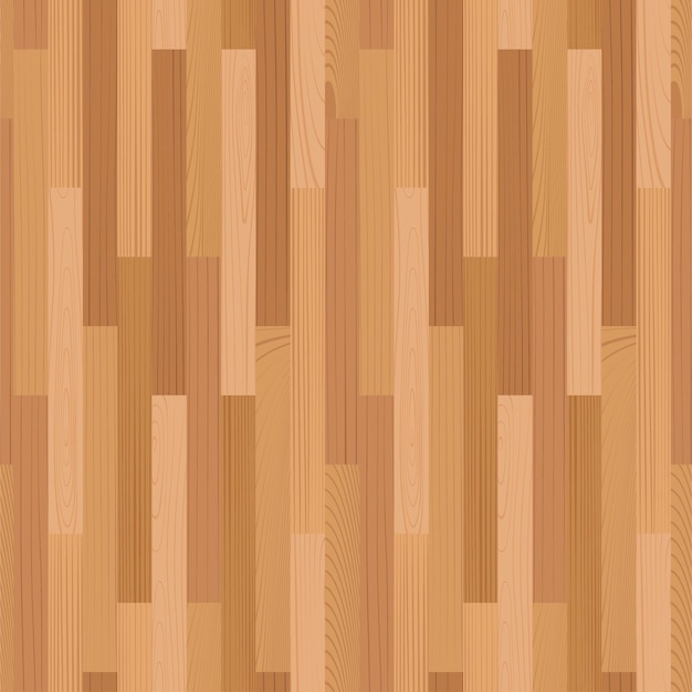 Vector wooden parquet seamless pattern light laminate floor top view realistic vector illustration