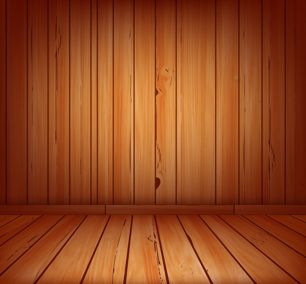 Wooden planks interior background