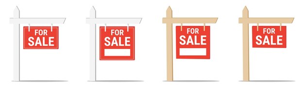 Vector wooden sale sign on a transparent background