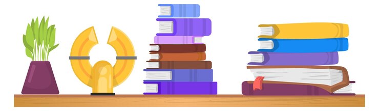 Деревянная полка с книгами и наградами Украшение домашней стены