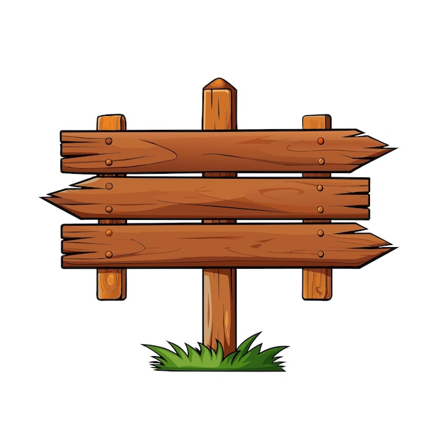 Wooden sign arrow