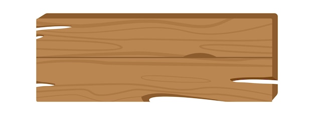 Wooden Sign or Board Vector illustration