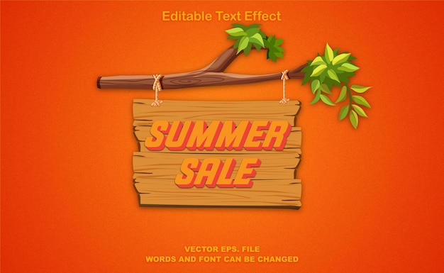 Vector a wooden sign that says summer sale on it