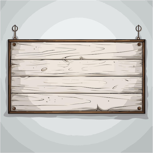 Vector wooden sign vector illustration