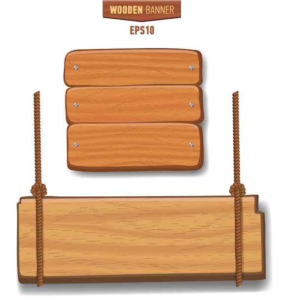 Insegne in legno, set di cartelloni in legno con segno di freccia