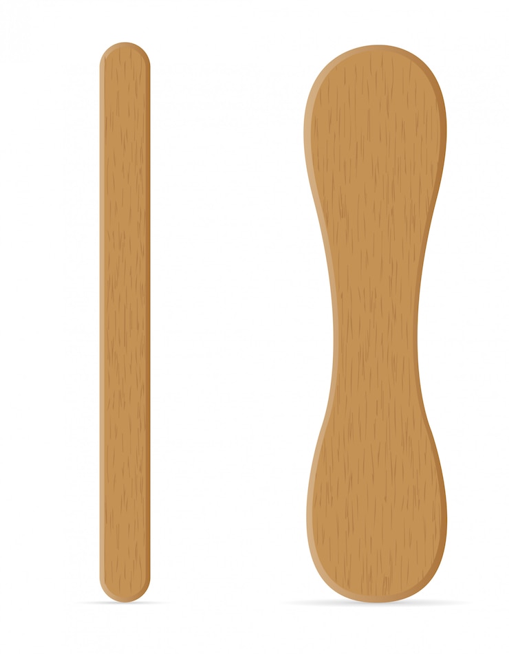Vector wooden sticks for ice cream vector illustration