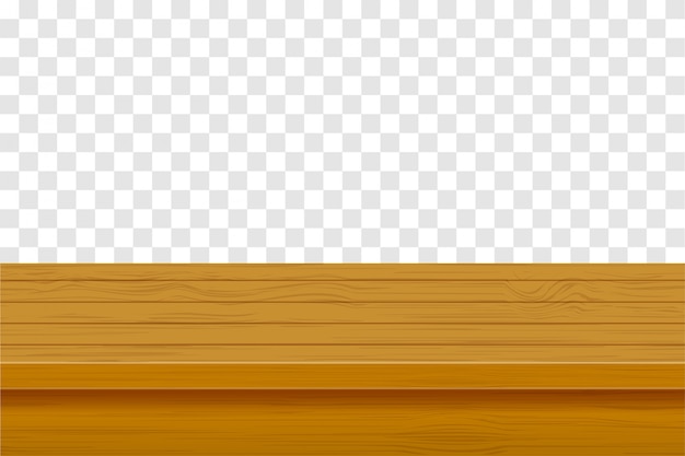 Vector wooden table illustration