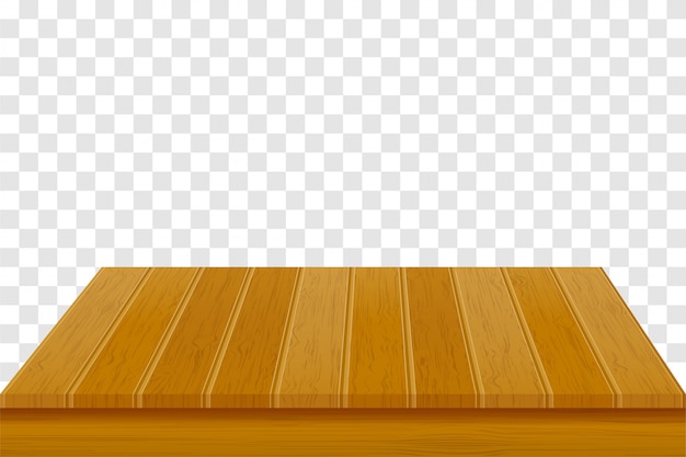 Vector wooden table illustration