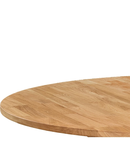 Wooden table top over white background