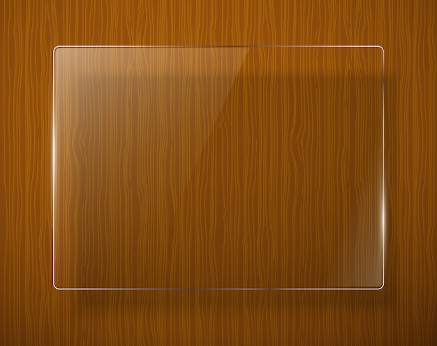 Wooden texture with glass framework