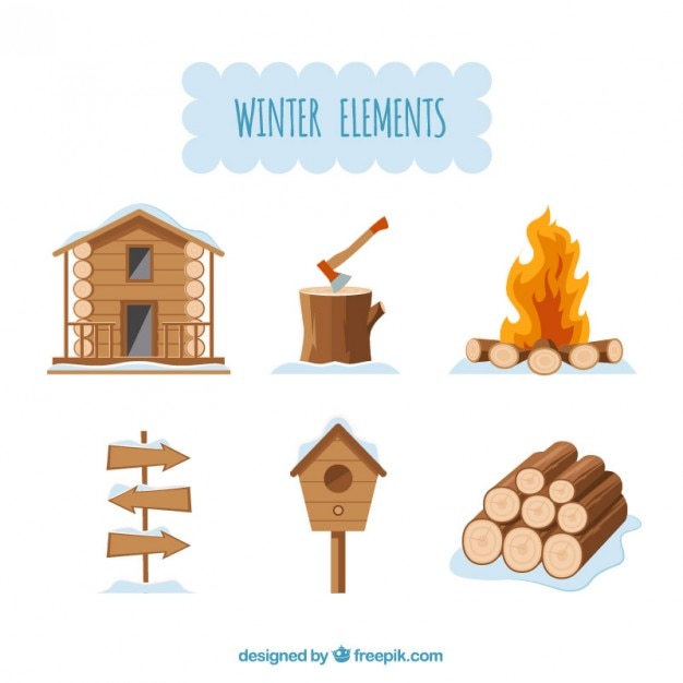 Wooden winter elements